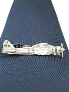 Zero Fighter Unique Tie Clasps Tacks RooZee Tie Clip  Bar Tie Pin Made in Japan - Picture 1 of 9