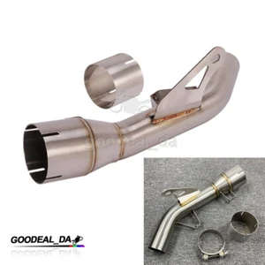For Kawasaki Z900 2017-2020 System Exhaust Middle Link Pipe Slip On Stock Escape - Foto 1 di 11