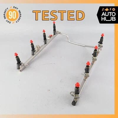 07-12 Mercedes R230 SL550 M273 Riel de inyección de combustible con inyectores de combustible OEM Foto 1 de 4