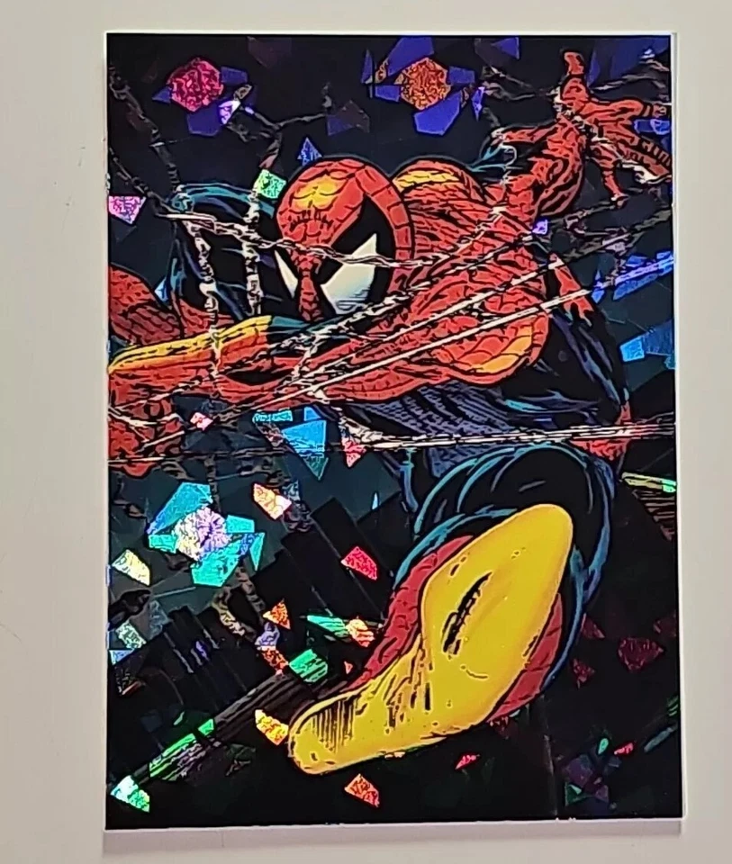 1992 Marvel Spider-Man The McFarlane Era #P-4 Impact Prism card - Image 1 of 1