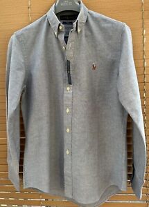 Ralph Lauren Grey Slim Fit Oxford Shirt  - 100% Cotton