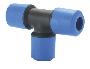 2 x Speedfit 32mm T-Stücke für blaue MDPE Wasserleitung. John Guest Push Fit 32mm T-Shirt x - Bild 1 von 3