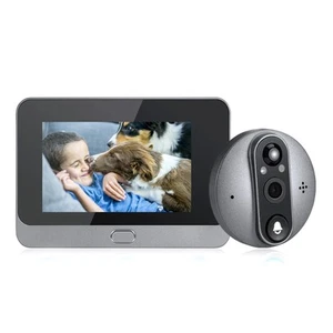 W88 WiFi Peephole Video Doorbell Smart Doorbell With Motion Sensor Two-way PLM - Picture 1 of 7