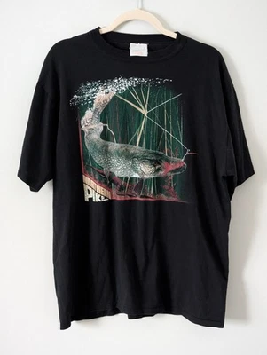 Vintage Penmanns Northern Pike Single Stitch Graphic T Shirt XL Fishing Tee - Image 1 of 4