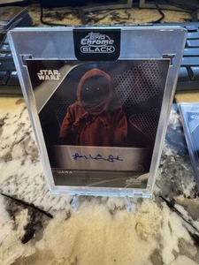 2023 Topps Chrome Black Star Wars LEILANI SHIU As Jawa Auto Card #A-IU - Picture 1 of 3