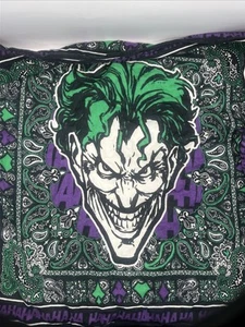 BATMAN THE JOKER HAHAHAHAHA BANDANA DC COMICS VILLAIN PAISLEY VINTAGE SCARF - Picture 1 of 1