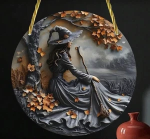 Insegna Porta Acchiappasole Strega Decorazione da Appendere Finestra Targa Acrilica Decorazione 15cm* - Foto 1 di 4