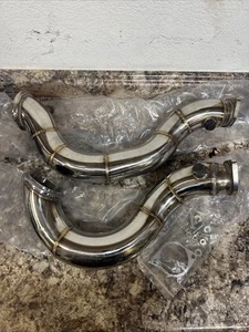 3" Turbocharge SS Down Pipe for 2007+E90 E91 E92 E93 I6 3.0L N54 135i 335i 335is - Picture 1 of 13