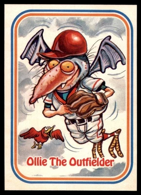 1988 Leaf Awesome All-Stars Ollie The Outfielder #14 Sticker Card - Image 1 of 2