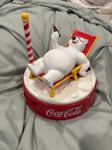 VINTAGE 1996 COCA COLA POLAR BEAR ALARM CLOCK. - Picture 1 of 11