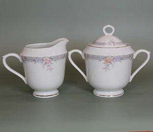 Sango - Regency Collection - Monroe - Creamer & Sugar Bowl w/ Lid - 1500 - NICE - Picture 1 of 4