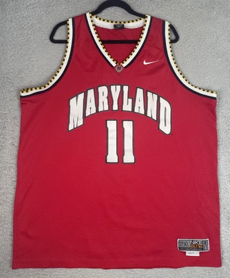 Camiseta de Colección Nike Elite Maryland Terrapins #11 UMD Para Hombres 2XL Longitud +2 Roja NCAA USADA EN EXCELENTE ESTADO Foto 1 de 4