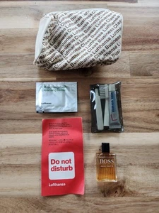 LUFTHANSA Airlines Amenity Kit Business Class Hugo Boss Eau De Toilette Unused - Picture 1 of 5
