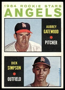 1964 Topps #127 Angels 1964 Rookie Stars (Aubrey Gatewood / Dick Simpson) - Picture 1 of 2