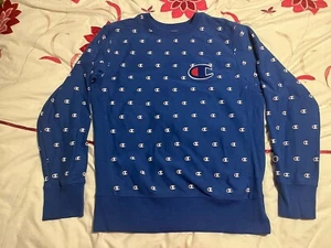 Sudadera Champion tejido inverso estampado logotipo cuello redondo - talla XL - Imagen 1 de 12