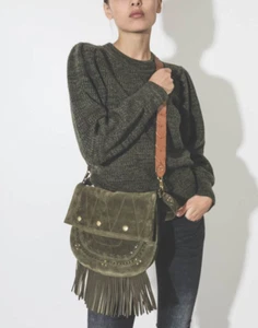 ISABEL MARANT ETOILE Mavis Pullover in Khaki Strick Größe 36 Orig. 525 $ Neu mit Etikett - Bild 1 von 7