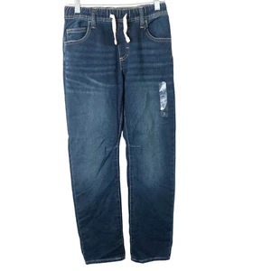 Gap Denim NWT Boys' High Stretch Slim Pull-On Drawstring Jeans Size XL (12) - Picture 1 of 12