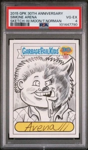 PSA OOAK 1/1 Simone Arena Wolfman Norman 2015 Garbage Pail Kids Sketch Card Art - Picture 1 of 3