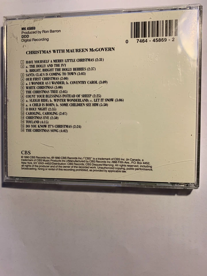 Christmas with Maureen McGovern - Maureen McGovern - GOOD - Imagem 1 de 1