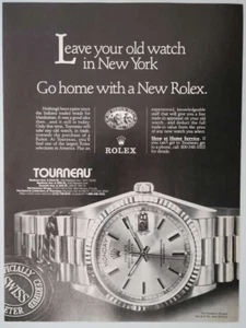 Rolex "Leave Your Old Watch In New York" Original Print Ad 8x11" 1991 New Yorker - Picture 1 of 1