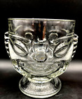 Vintage Tiki Bar Glass MugHawaiian Two Sided Happy Face And Serious Face