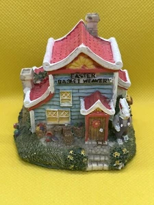 Cesta de Pascua The Bunny Family Village EH10 1995 tejido - Imagen 1 de 10