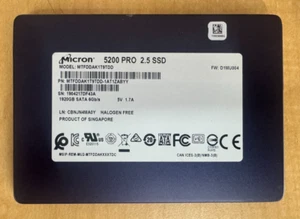 New Micron 5200 Pro 1.92TB 2.5" SATA SSD MTFDDAK1T9TDD (0 Hours) - Picture 1 of 1