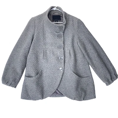 Abrigo Attention Mujer XL Babydoll Manga Globo Espiga Tejido Suéter Chaqueta Foto 1 de 4