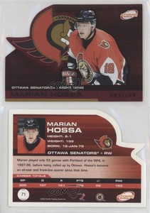 2002-03 Pacific Atomic Red /125 Marian Hossa #71 HOF