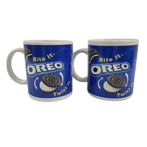 Oreo Cookie - Bite It Twist It Lick It - Tazas de cerámica de 14 OZ - Juego de 2 - Imagen 1 de 23