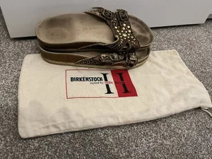 Birkenstock Arizona Studded Heidi Klum Collaboration Crocodile Gem Stud UK 6 39 - Picture 1 of 11