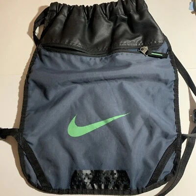Mochila Nike 2 Bolsillos Bolso Azul y Verde Foto 1 de 4