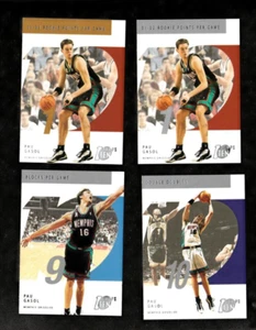 (4) PAU GASOL 2002 Topps TOP 10 Lot #49, #110, #111, #111 GOLD LA Lakers - Picture 1 of 2
