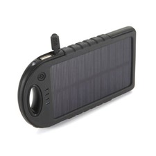 Portable External 5000mAh Waterproof Solar Charger Dual USB Battery Power Bank