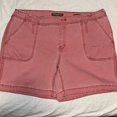 Pantalones Cortos Eddie Bauer Para Mujer Talla 14 Rojo Calce Mercer Informal Algodón Alta Calidad MTL Foto 1 de 4