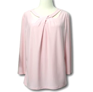 KASPER Partially Lined Career Blouse Pink - Picture 1 of 4