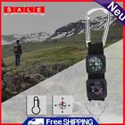 3 in 1 Compass Thermometer Hanger Multifunction Key Ring for Camping Hiking Tool
