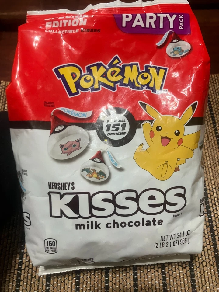 Lot 4x️ Pokemon Hershey's Kisses Share Size Limited Special Edition Collectable