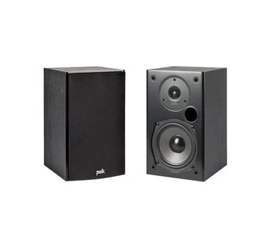POLK AUDIO T 15 BOOKSHELF BLACK COPPIA DIFFUSORI  DA SCAFFALE NERI NUOVI OFFERTA - Immagine 1 di 3