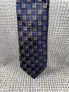 Paul Dione, blau, gold, 100 % Seide, Herrenkrawatte, sehr guter Zustand - Bild 1 von 5