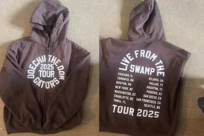 Nueva Sudadera con Capucha Doechii Tour Cremallera Talla Completa S a 5XL Reimpresión Chocolate Oscuro MD1393 Foto 1 de 2