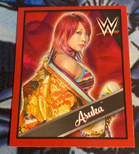2016 Asuka Rookie RC Sticker NXT WWE Topps Then Now Forever Stickers Divas