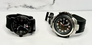 ⚓Swiss Military 1041.32 SS Watch w/ Rubber Luminox Band + AW222 MZ Berger Watch - Picture 1 of 14