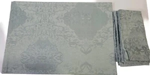 Marquis By Waterford Camden 4 Placemats And 4 Napkins Blue Cottage Core - Picture 1 of 14