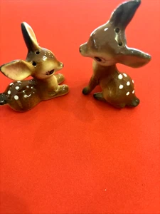 Pr. Vintage Deer Salt & Pepper Shakers Japan 1950's - Picture 1 of 12