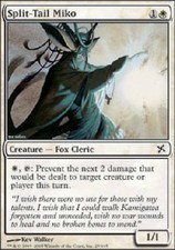 SPLIT-TAIL MIKO FOIL Betrayers of Kamigawa MTG Magic the Gathering Cards DJMagic
