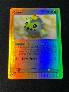 Pokemon Ex Sandstorm Cacnea Reverse Holo 57/100 - Excellent Condition Card - Foto 1 di 2