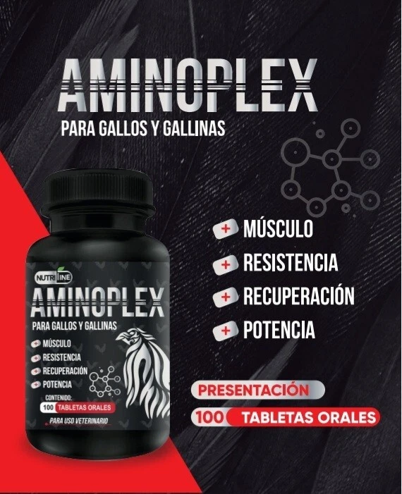 Potenciador de aminoácidos para gallos - Aminoplex 100 tab Vitamina para Gallos Foto 1 de 1