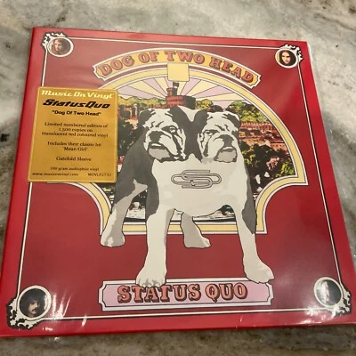 STATUS QUO LP DOG OF TWO HEAD 2020 MUSIC ON VINYL 180 GRAM RED VINYL SEALED - Image 1 of 3
