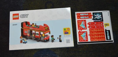 60407 LIBRO DE INSTRUCCIONES Y PEGATINAS ORIGINALES SOLO Set # 60407 ~ Lego City Foto 1 de 3